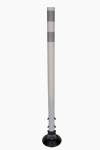 42" White Round Flexstake Delineator Post With Base
